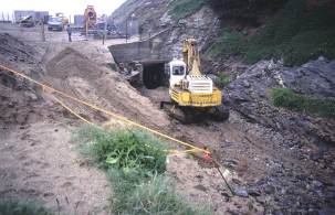 Construction of adit in 1986