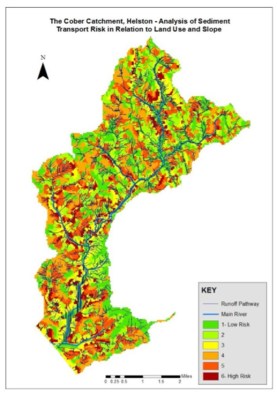 Sediment transport risk map